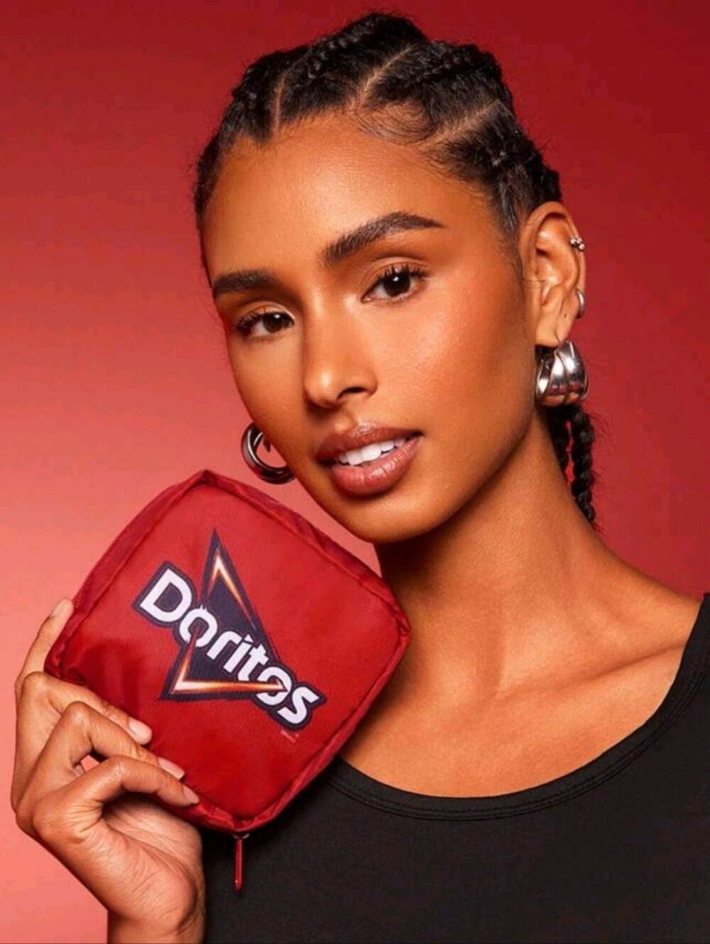 NIP: Doritos Red Logo Cube Pouch - Picture 5 of 5